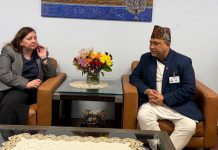 Minister Khanal, UK State Minister McNeil meet